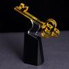 Glass Handicrafts Golden Key Transparent Crystal Trophy Customized Trophy Decorative Figurines Home Decoration Accessories