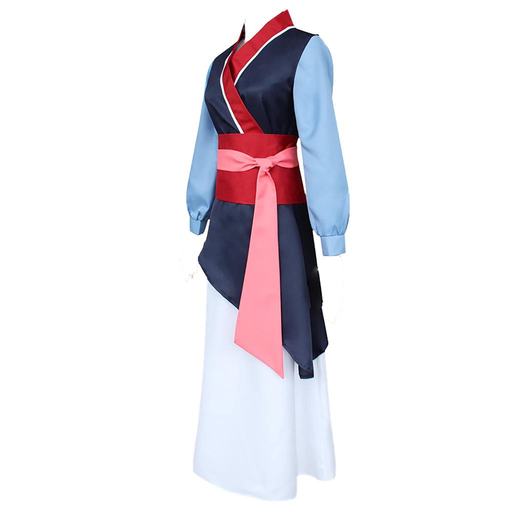 Fa Mulan Hua Mulan Cosplay Costume Performance Clothes Dress One Piece Mulan Chinese Style Costume Transformation Disguise Cosplay Cultural Festival