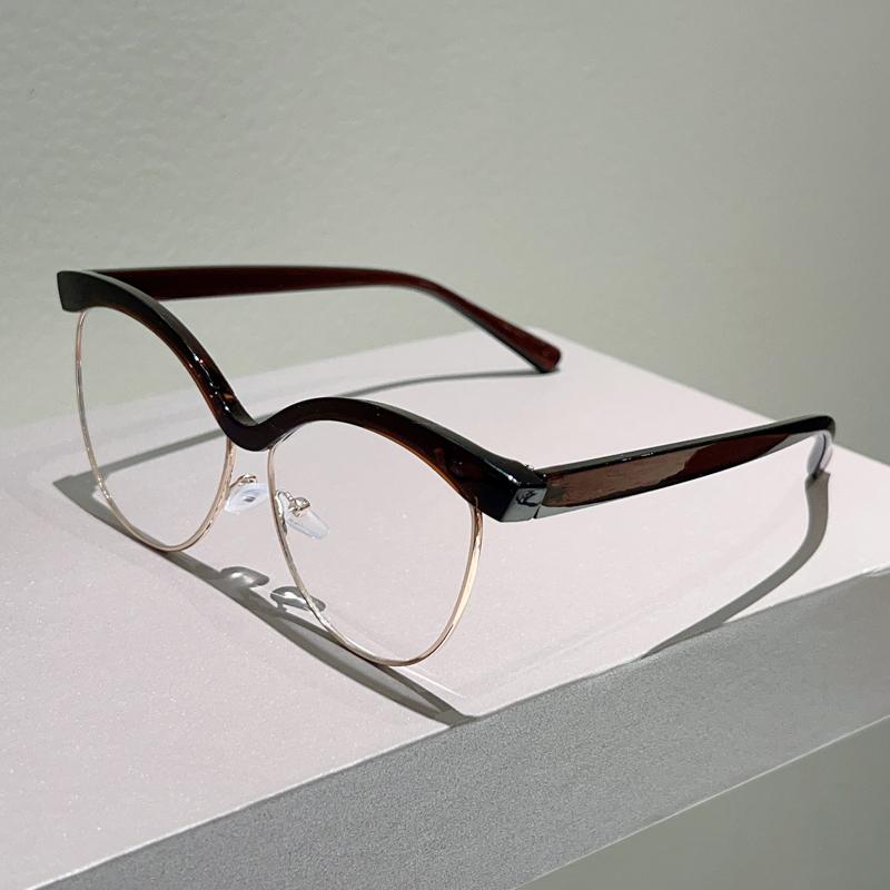 Vintage Cat Eye Glasses Women Stylish Brand Design Decor Eyewear New Trendy Fashion Blue Light Bloxking Optical Frames