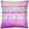 Purple Geometric Flower Text Printing Series Pattern Pillowcase Square Pillowcase Home Office Decoration Pillowcase