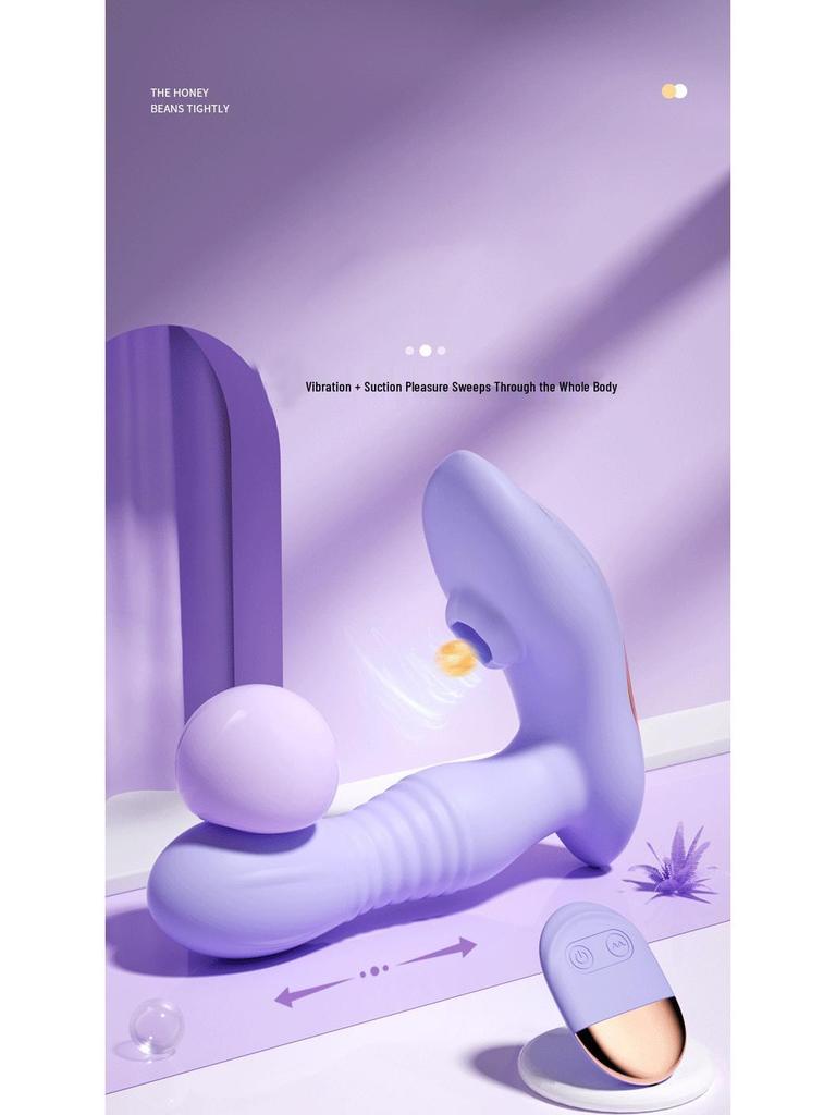 Silent Wearable Vibrator: Telescopic Massager & Intimate Masturbation Toy for Women