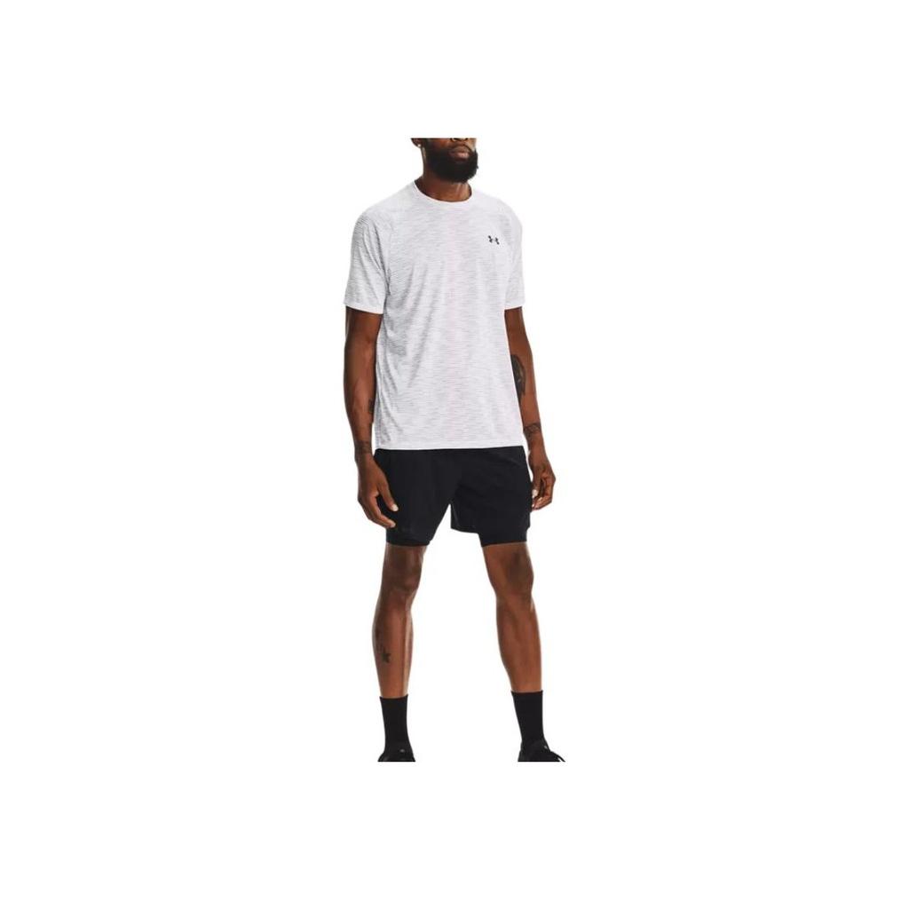 Under Armour Casual Breathable Round Neck Short Sleeve T-Shirt Men Tops White 1366140-100