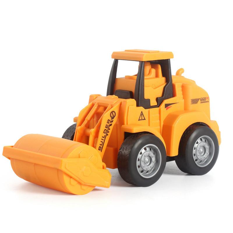 Dinosaur Press And Glide Toy Bulldozer Model For Kids Interactive Learning Play