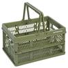 [.co.jp Limited] Captain Stag (CAPTAIN STAG) Folding Container Basket Folding Handy with Handle L Size Width 450 X Depth 315 X Height 255mm Height 65m
