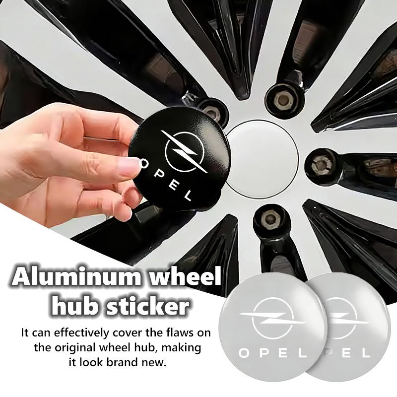 Für Opel 4 Stück 56mm Auto Logo Radnaben-Aufkleber Emblem Felgenkappen Naben Zubehör Astra G J H Insignia Zafira Corsa D C Vectra