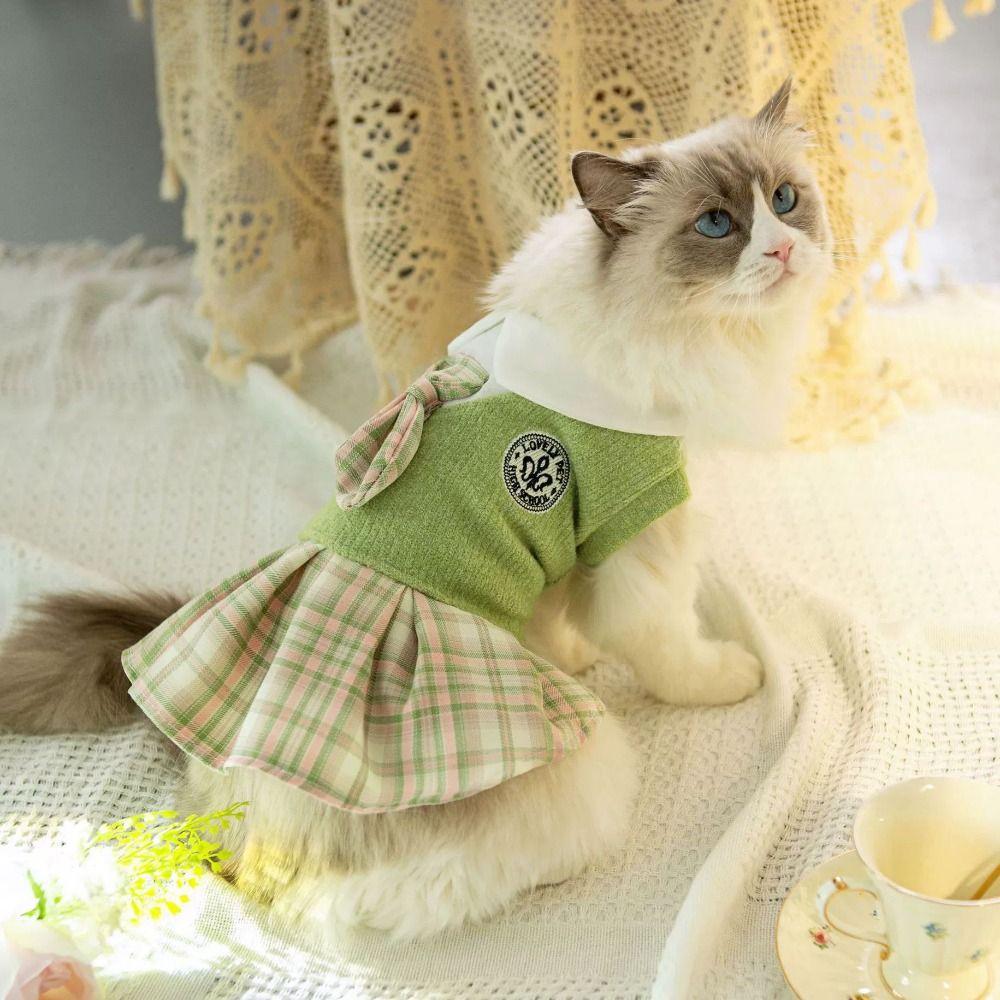 Soft Dog JK Sweater Dress Preppy Style Puppy Cosplay JK Uniform Pet School Uniform  Winter