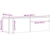 TV Wall Cabinet Artisan Oak 100 x 30 x 30 cm Particleboard
