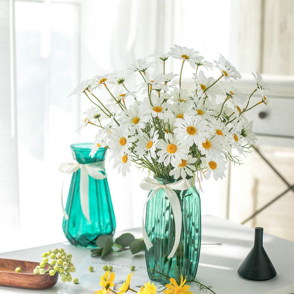 5/10Pieces Artificial Flowers Silk Daisy Bridal Bouquets Vase Home Wedding Garden Decoration DIY Gifts Fake Plants Accessories