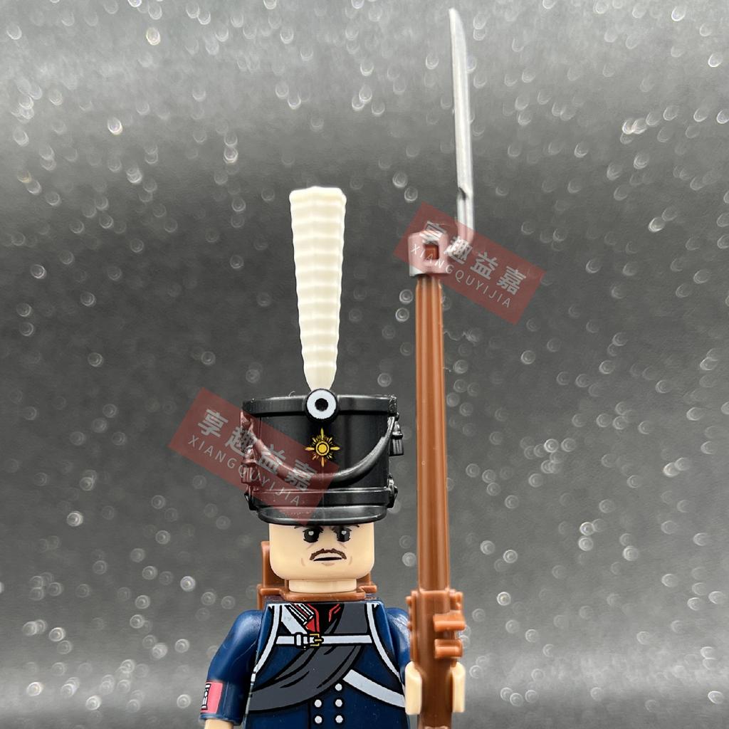 Military affairs Napoleon French Cuirassier Dragoon Building Blocks Model Bricks mini Action toy Figures Toy gift for children
