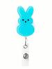 1pc Easter Bunny Badge Reel, Retractable Nurse ID Badge Holder With Alligator Clip, Cute Holiday Badge Reel Suitable For Nurses And Office Use