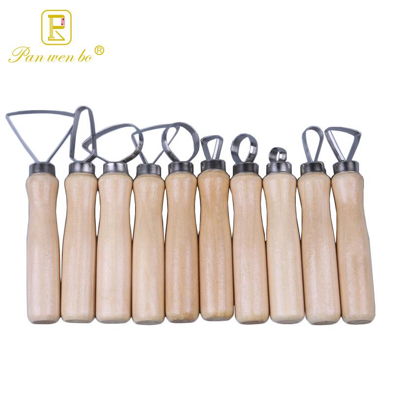 10-teiliges Töpfer- und Tonmodellierwerkzeug-Set mit großköpfigem Messer zum Trimmen und Modellieren