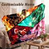 Custom Name Flannel Blanket,My Hero Academia Lightweight Warm Bed Blanket For Couch & Holiday Gift