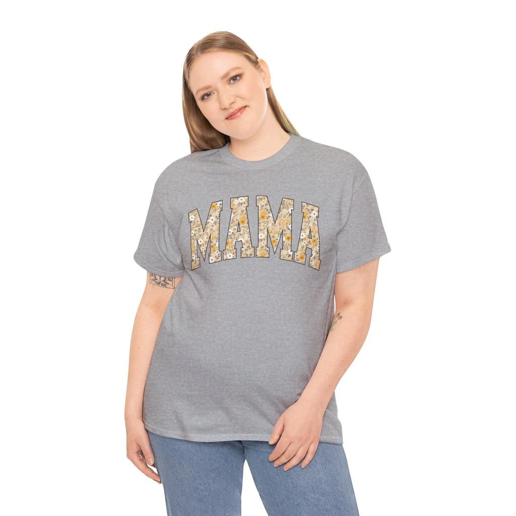 Mama floralT-Shirt | Funny Motherhood Tee | Cute Mom Gift