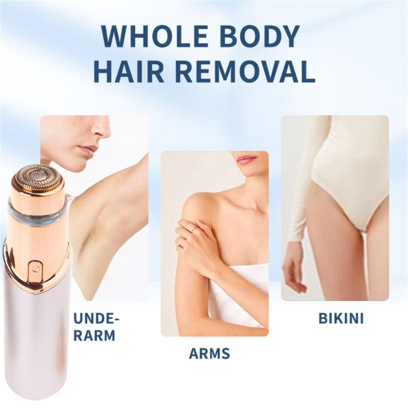 Painless Electric Face Shaver for Women Portable Hair Removal Device with Light Painless Hair Removal Home Use