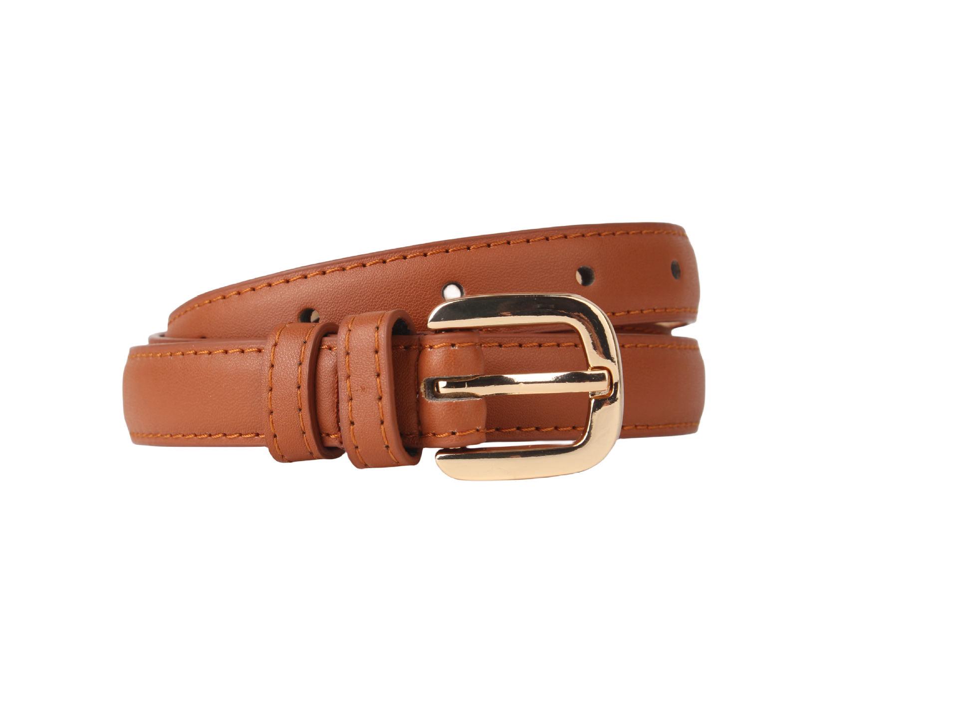 

Универсальный женский кожаный пояс с пряжкой-пином - Модный аксессуар в корейском стиле 105 cm светло-коричневого