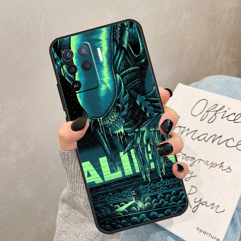 Alien Vs Predator Case For Oppo A54 A74 A94 A17 A57 A77 A76 A16 A96 A18 A60 A80 A40 A38 A58 A78 A98 A15 A5 Pro