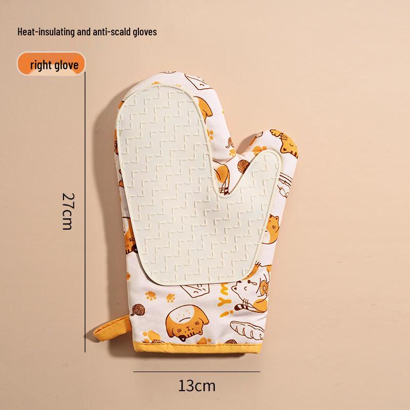 Cat Right Hand Silicone Oven Mitt