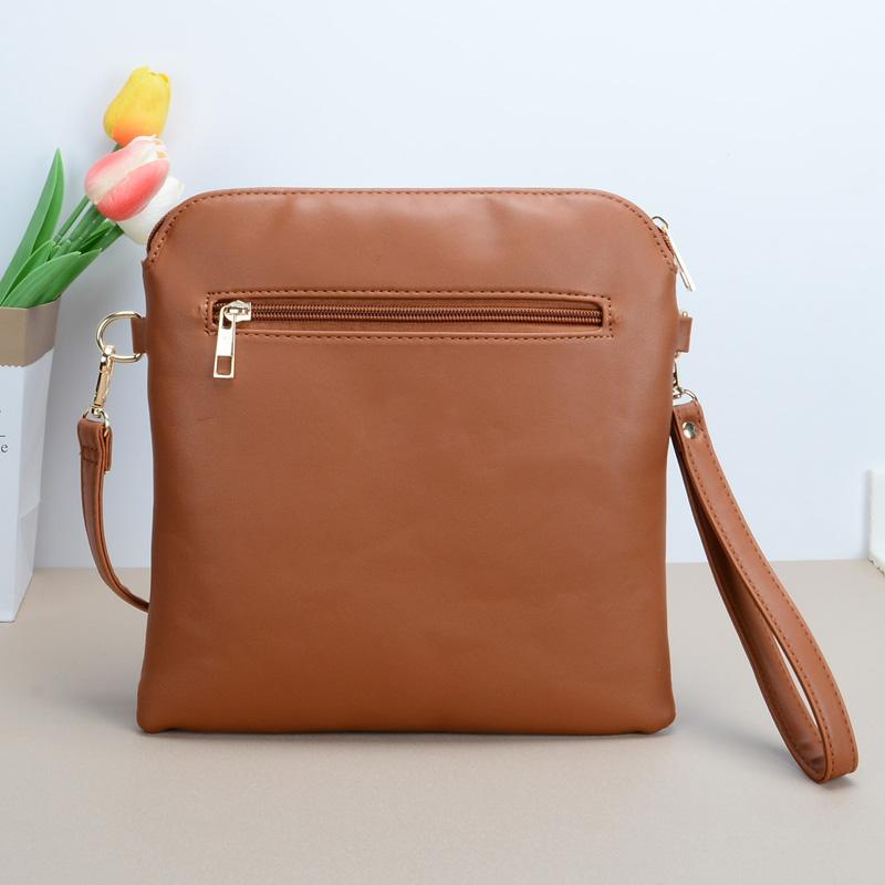 Torebka na nadgarstek z frędzlem w krowi wzór, torba crossbody z teksturą ze skóry PU, portmonetka, klasyczna wszechstronna modna torba na ramię dla kobiet, prezent