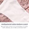 3Pieces/Lot High Waist Light Sexy Elastic Lace Women's Panties, Pure Cotton Crotch Comfortable Non-marking Breathable Lightweight Underwear Briefs