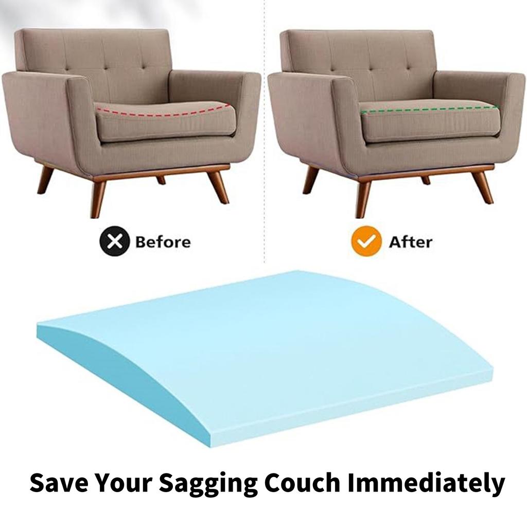 Mejora de la Firmeza Soporte para Sofás Caídos Almohadillas de Soporte para Muebles Alta Elasticidad Esponja 40D Acolchados Para Renovaciones de Sofás de Hogar y Oficina