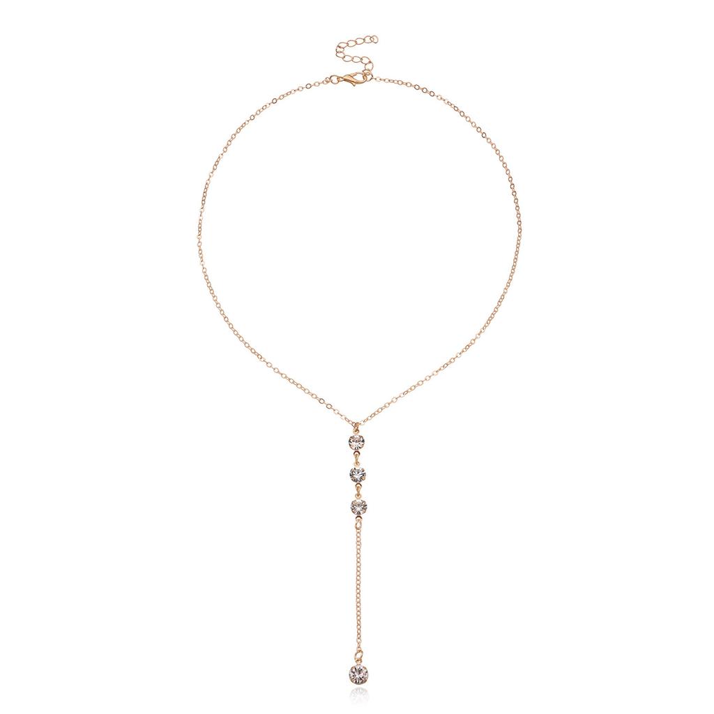 Fashion New Collarbone Chain Spring New Women's Necklace Diamond Pendant Exquisite Trend Jewelry