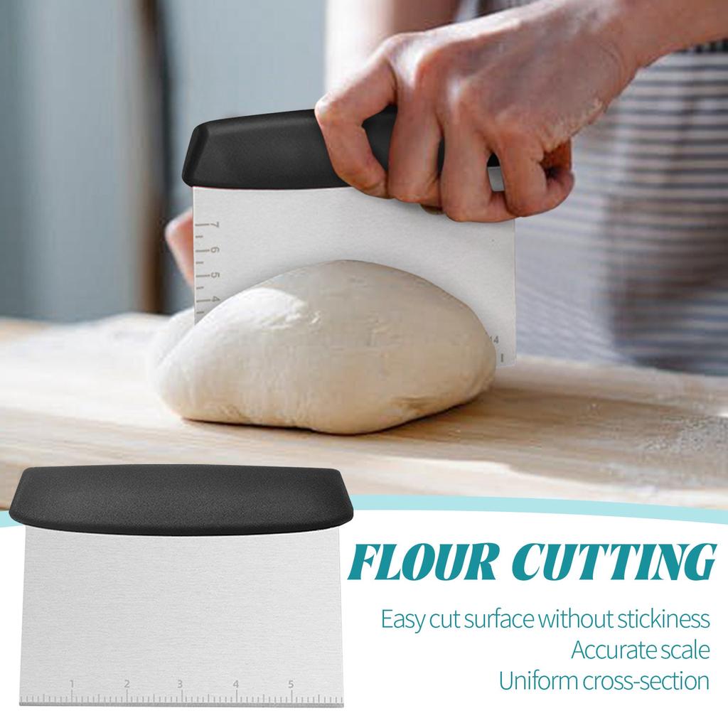Stainless Steel Cutting Knife With Scale Flour Cutting Kitchen Tool