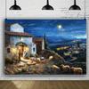 Multi-functional polyester Nativity scene background - perfect for Christmas weddings and more - indoor/outdoor decoration