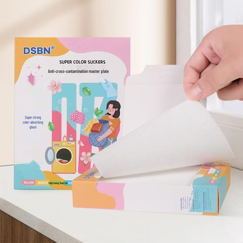 Color Absorbing Anti-Bleed Laundry Sheets for Washing Machines (Non-Dyeing)