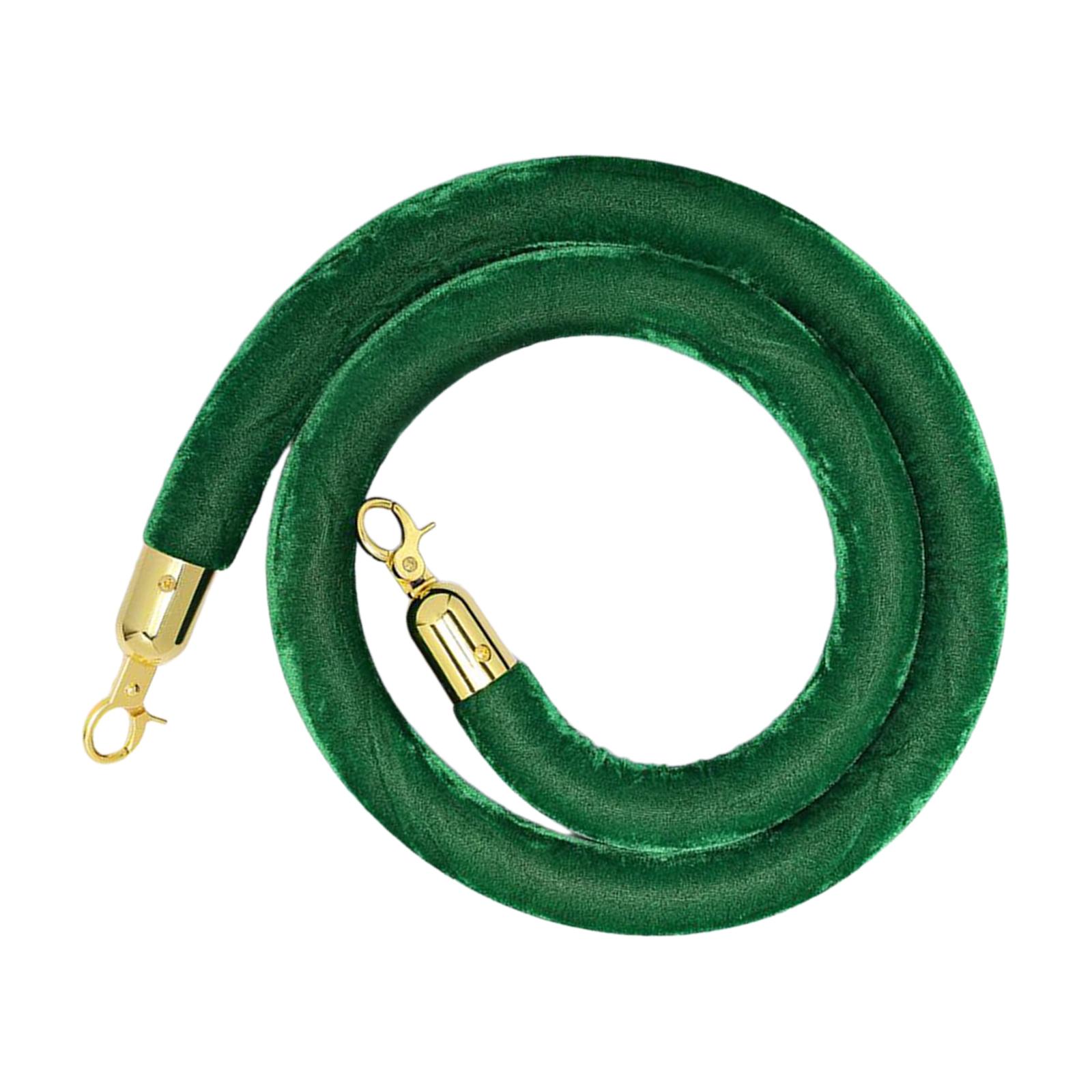 

150 см бархатный канатный столбик для театров музеев роскошный зелёный