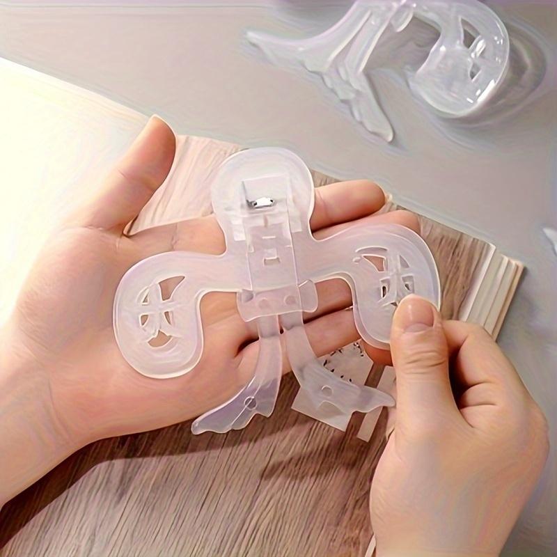 Easy To Read Reading Bookmark Holder Plastic Anti-slip Transparent Book Holder 12° Desktop Reading Stand