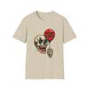 Unisex Softstyle T-Shirt Totenkopf Clown Luftballon Dunkler Humor Halloween