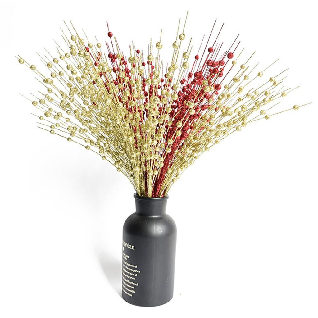 10 Pcs Artificial Flowers Faux Berries Fake Flower For Christmas New Year DIY Floral Plant Home Party Decoration