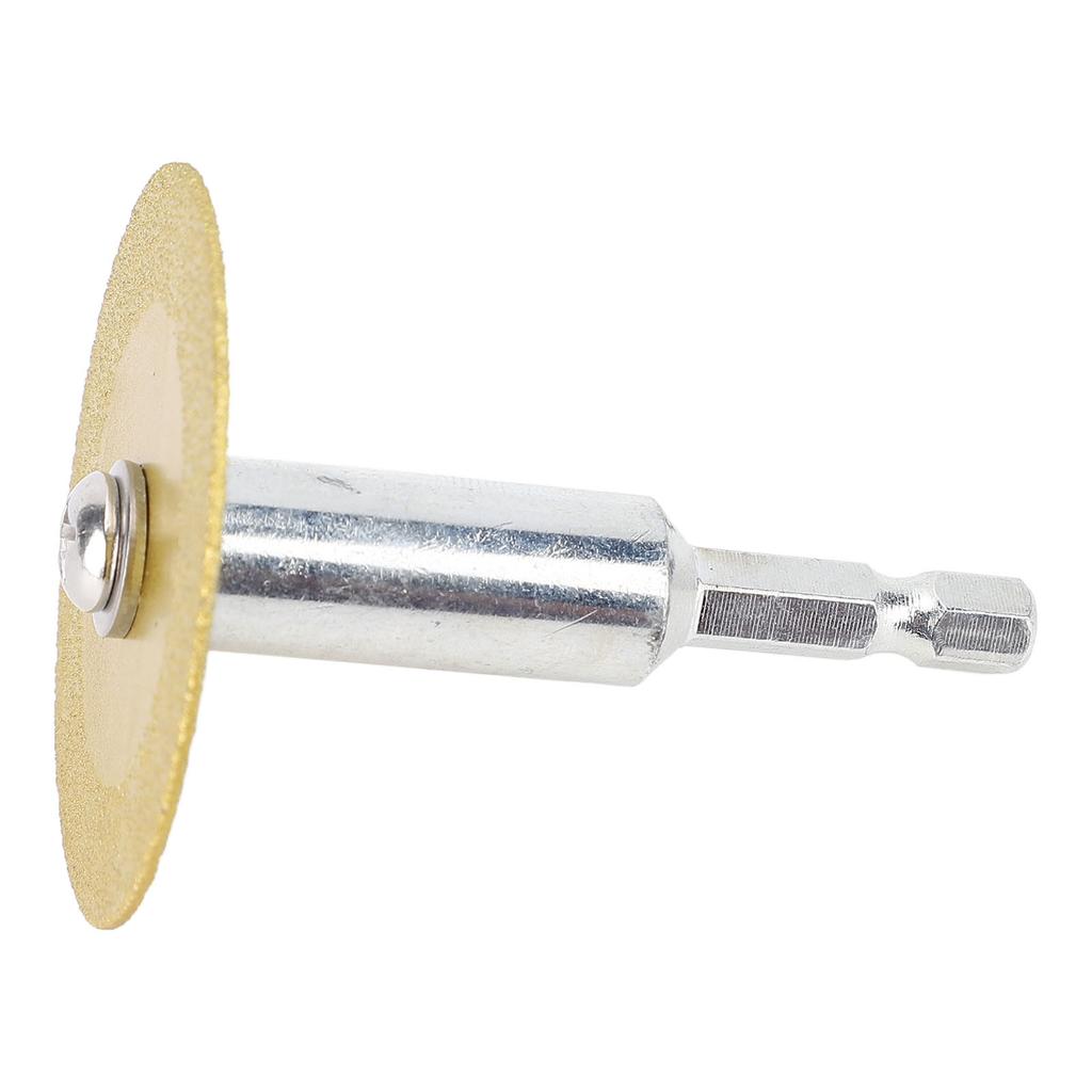 Diamond Cutting Blades Wheel with 1 4 Inch Hex Shank Carbon Steel Rotary Tool Cutting Disc for PVC Pipe Cutter 6cm Pole