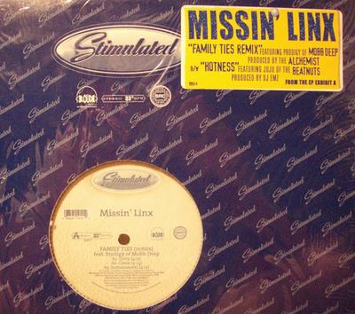 12-Zoll-Schallplatte MISSIN' LINX - Familienbande (Remix) / Hotness 19551 Stimulated Reco 2000 US Rap & Hip-Hop/R&B Gebraucht