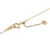 18K Gold Necklace with Venetian 45cm [Fairy Carret] Chain, (Heart-Shaped Adjuster, 0.7mm Width, Approx. 1.8g)