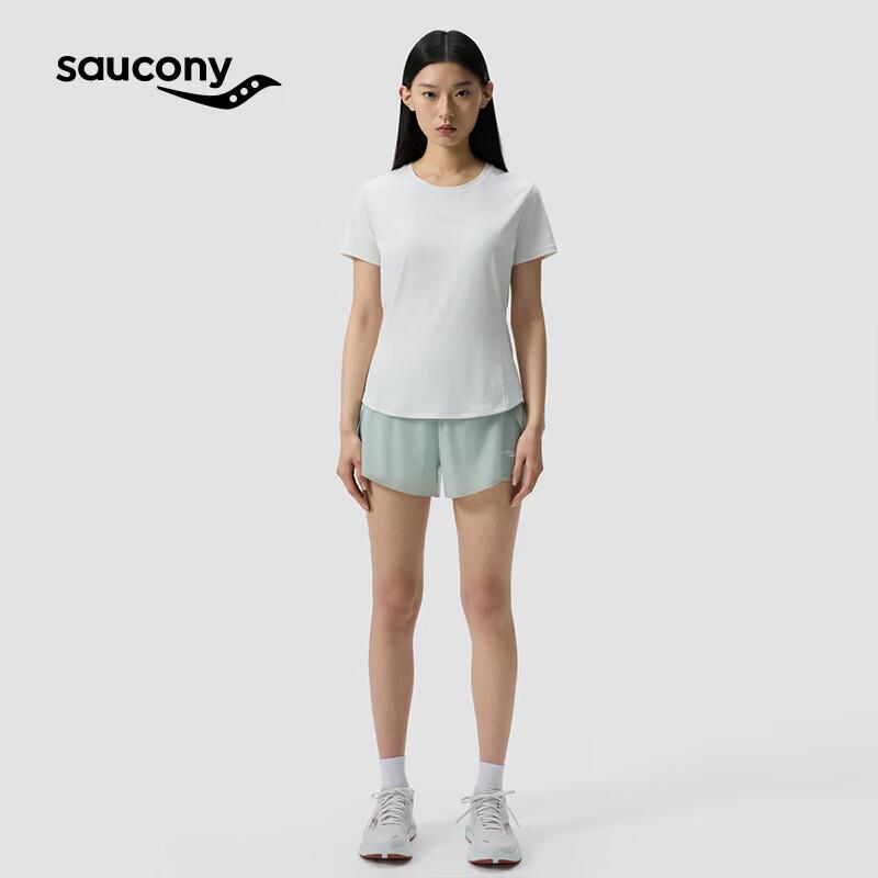 SAUCONY Women s Summer Slim Fit Knit Tee L
