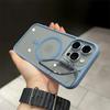 Magsafe Magnetic Lens Protection Stand Phone Case For IPhone 11 12 13 14 15 16 Pro Max Camera Glass Transparent Metal Ring Cover
