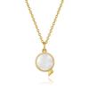 Hyeres-lor Penidor Silver (Y) Flat Necklace White Mother-of-Pearl HL1N3A118Y9500