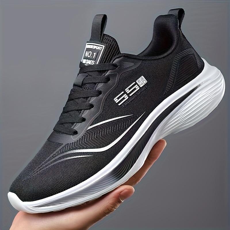 Men's Breathable Mesh Casual Sneakers Spring Summer Soft Anti-Skid Shock Absorption Sole Running Shoes