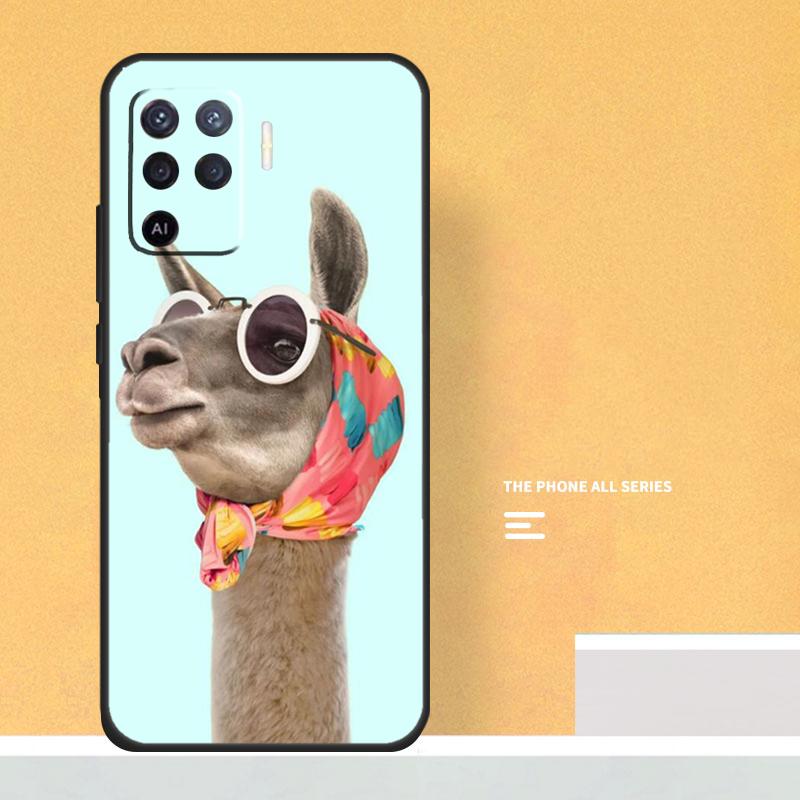 Lama Llama Alpaca Case For Oppo A18 A38 A58 A78 A98 A5 Pro A6 A15 A54 A74 A94 A17 A57 A80 A60 A40 A16 A76 A96