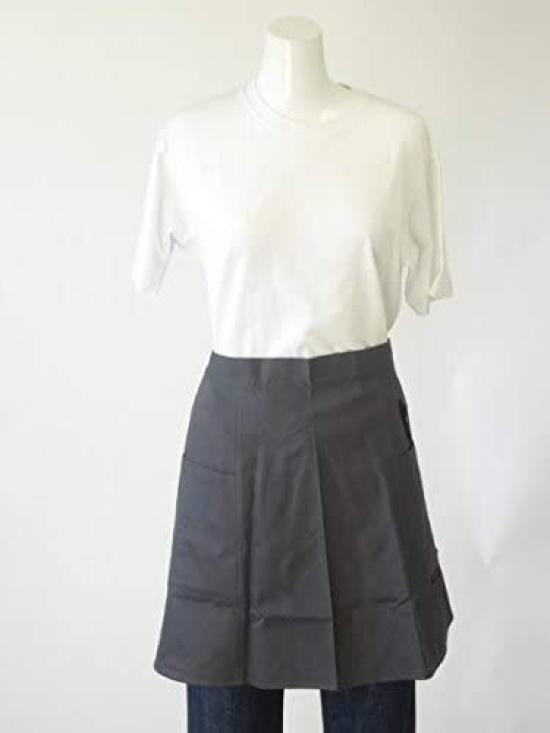 Department store brand apron Cute black cat salon apron 28101 [Atsuko Matano] (Matano Atsuko) (front apron) (gray)