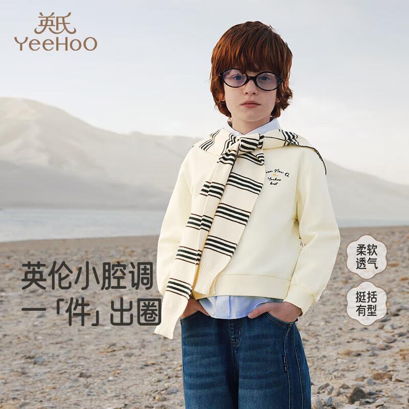 YEEHOO Boys  Faux Two-Piece Polo Long Sleeve T-Shirt 140