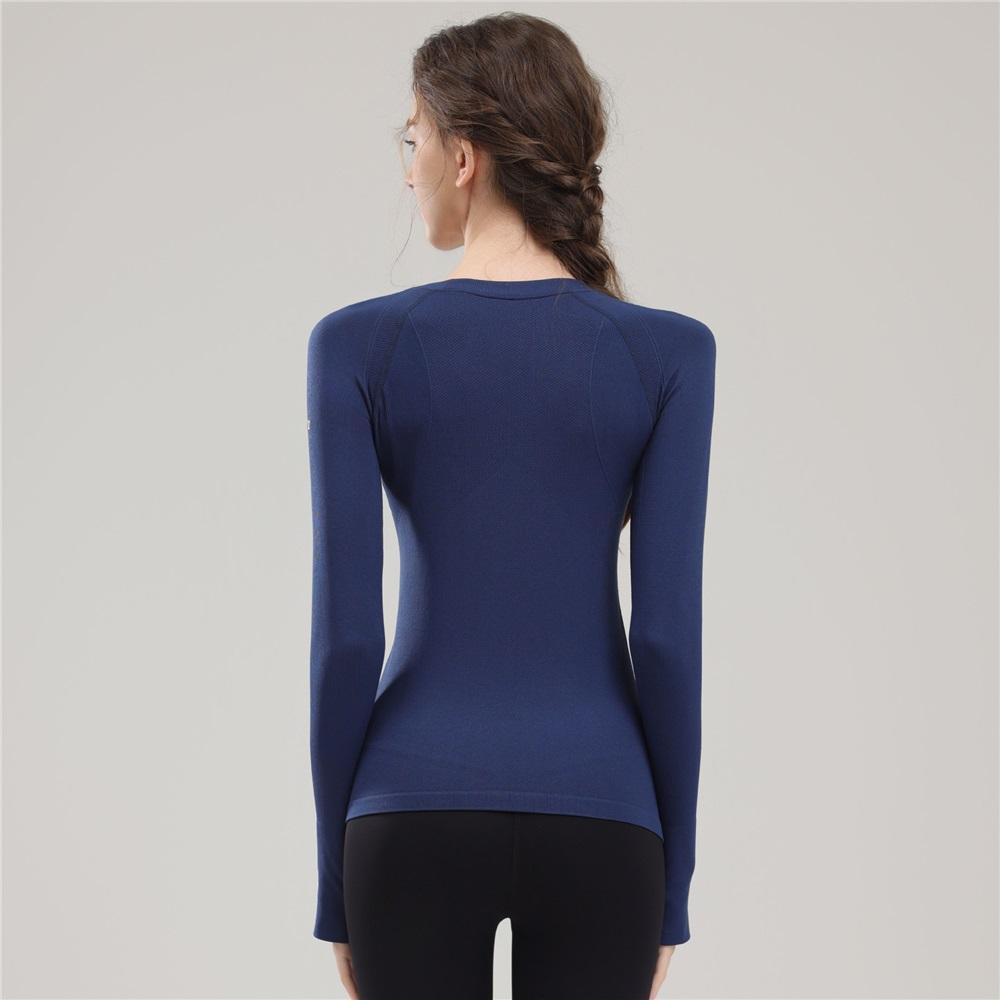 Wysokiej klasy odzież do Pilates i Jogi dla kobiet, obcisła i wyszczuplająca, profesjonalna bluzka fitness z długim rękawem do jesiennych treningów biegowych