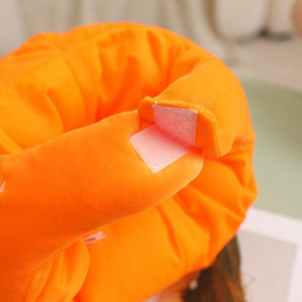 Plüsch-Orange Hut Lustige Warme Dekoration Orange Frucht Hut Kopfschmuck für Bühnenauftritt Abschlussfeier Karneval Halloween Maskenball