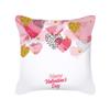 Peach Skin Pillowcase Valentine's Day Pillowcase Pink Heart-shaped Pillow Romantic Series Home Decoration Sofa Cushion Cover