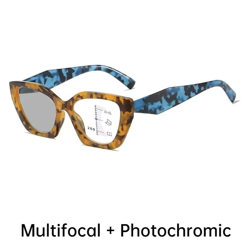 Smart Pochromic Sunglasses for Reading Glasses Vintage Progressive Multifocal Presbyopia Eyewear Finished Bifocal Eyeglasses