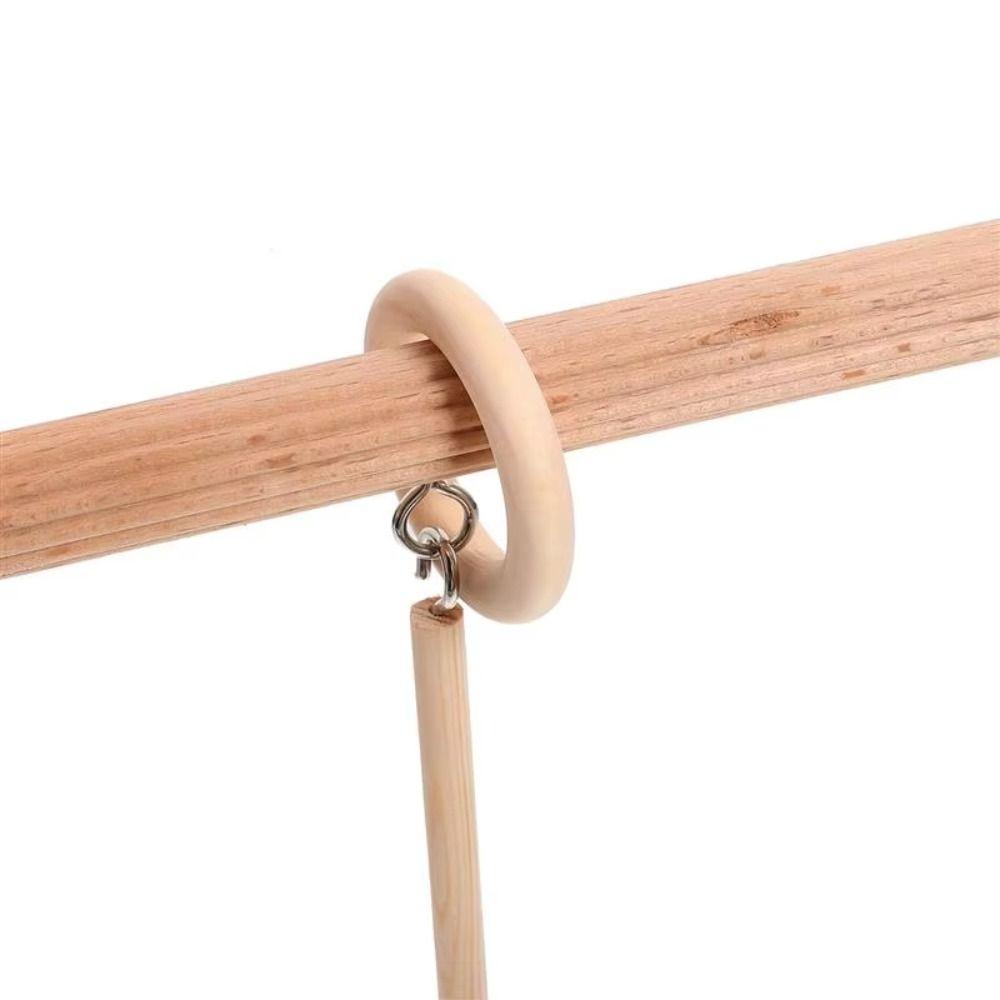 Suction Cup Parrot Stand Wooden Parrot Training Rack Platform Parakeet Swing Toy  Office