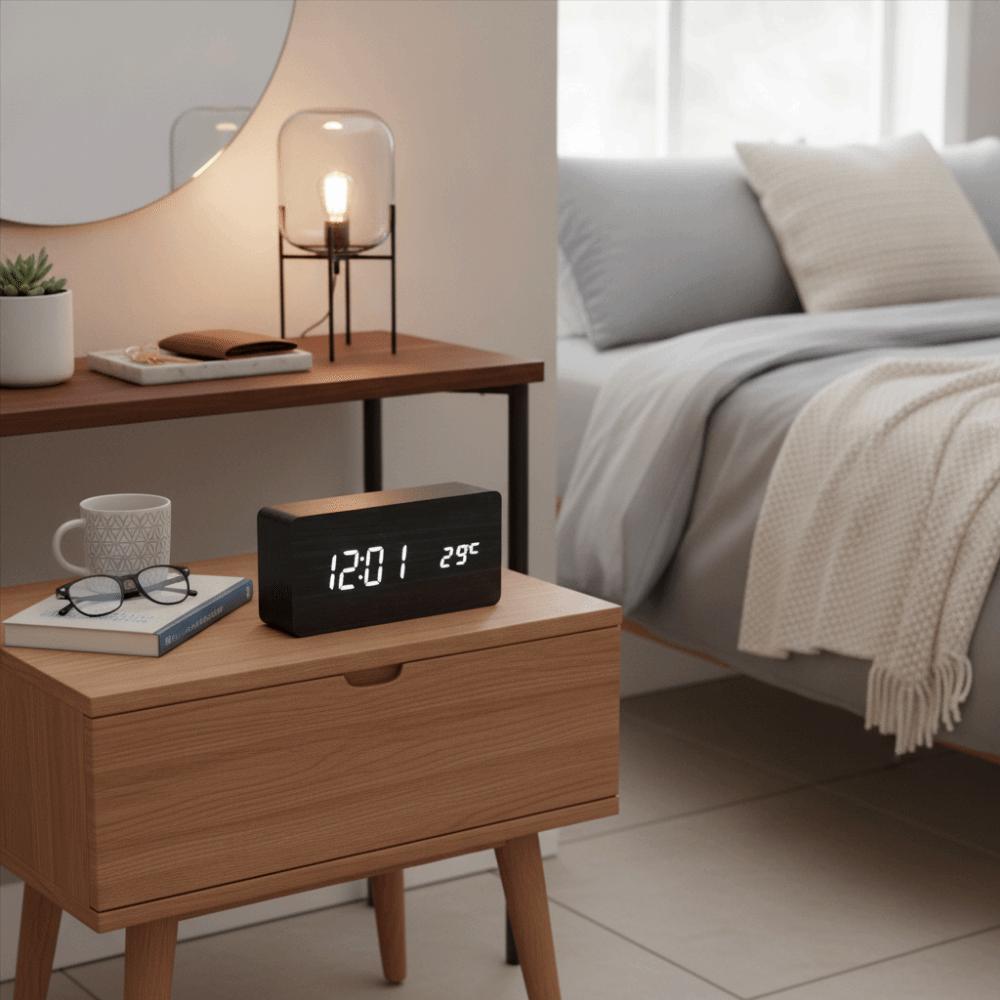 LED Digital Display Digital Alarm Clock Large Display Table Clock Living Room Decor