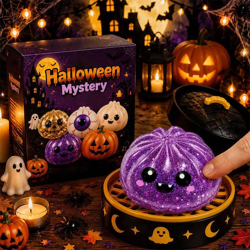 Halloween Ghost Stress Relief Toy Set With Tpr Material For Relaxation And Anxiety Relief
