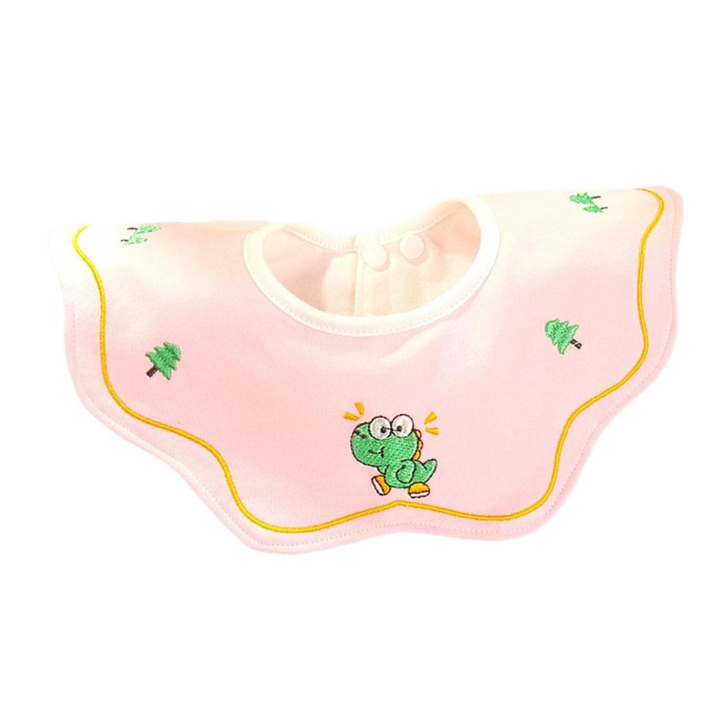 Adjustable Snap Closure Muslin Drooling Bib Convertible Saliva Towel Neck Scarf for Infants Toddler Nursing Daily